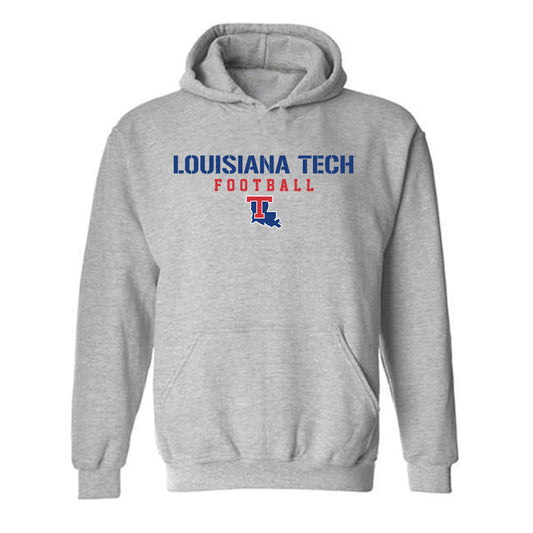 LA Tech - NCAA Football : Jacob Bradford - Classic Shersey Hooded Sweatshirt-0