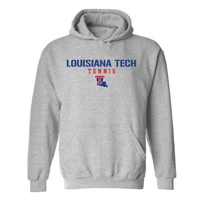 LA Tech - NCAA Women's Tennis : Mio Kozaki - Classic Shersey Hooded Sweatshirt-0