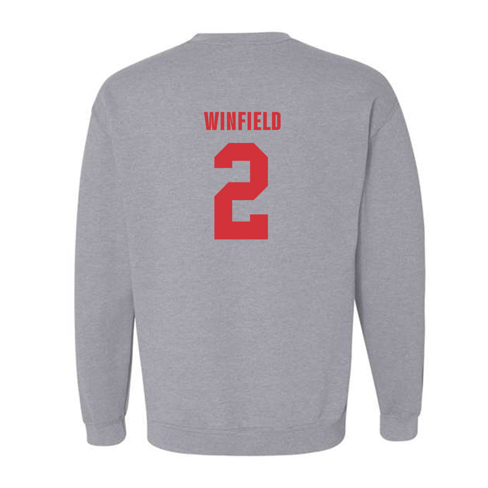Louisiana - NCAA Football : Lunch Winfield - Classic Shersey Crewneck Sweatshirt
