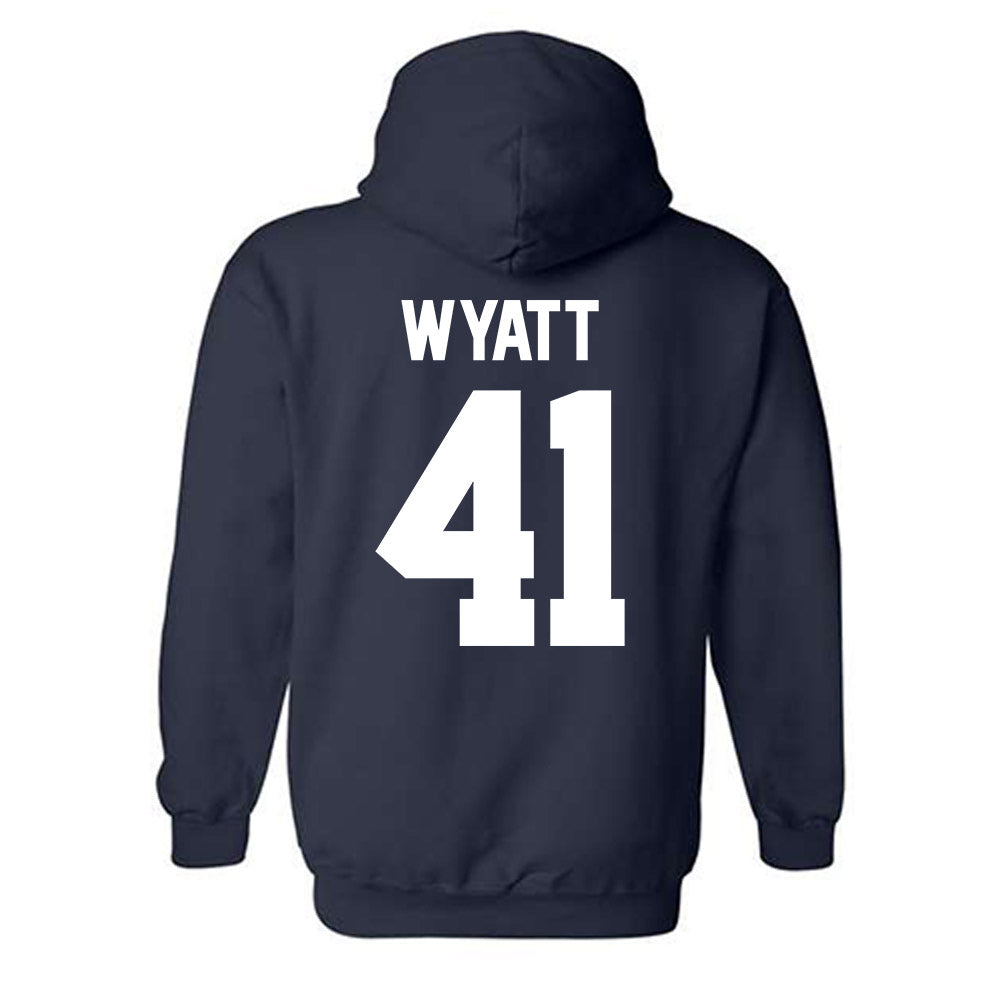 Rice - NCAA Football : Plae Wyatt - Classic Shersey Hooded Sweatshirt-1