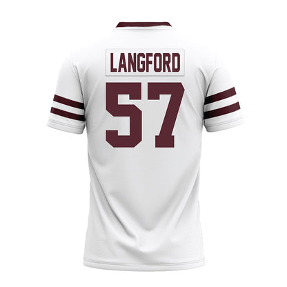 Texas State - NCAA Football : Ian Langford - Premium Football Jersey-1