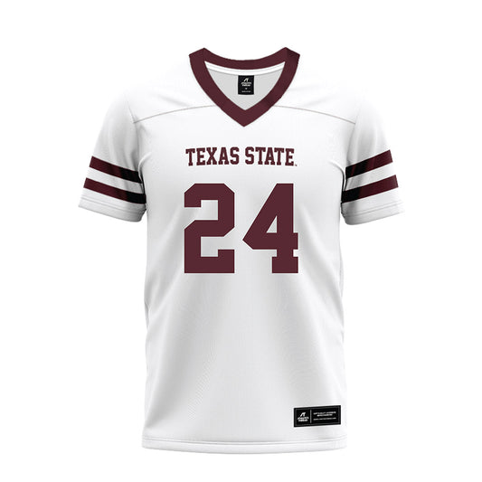 Texas State - NCAA Football : Caleb Carter - Premium Football Jersey-0