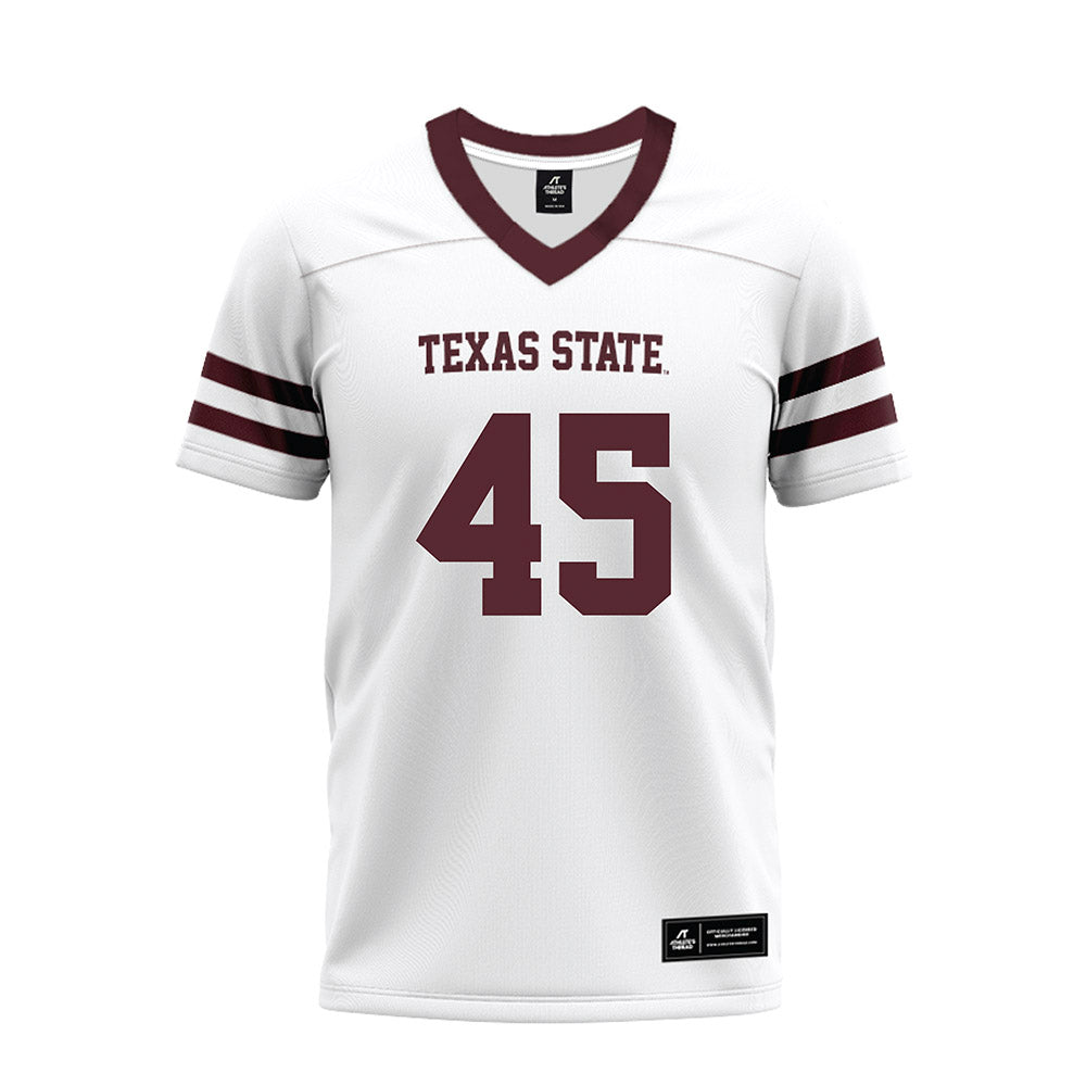Texas State - NCAA Football : Cole Nilles - Premium Football Jersey-0