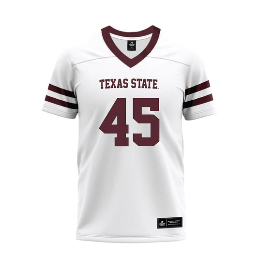 Texas State - NCAA Football : Cole Nilles - Premium Football Jersey-0