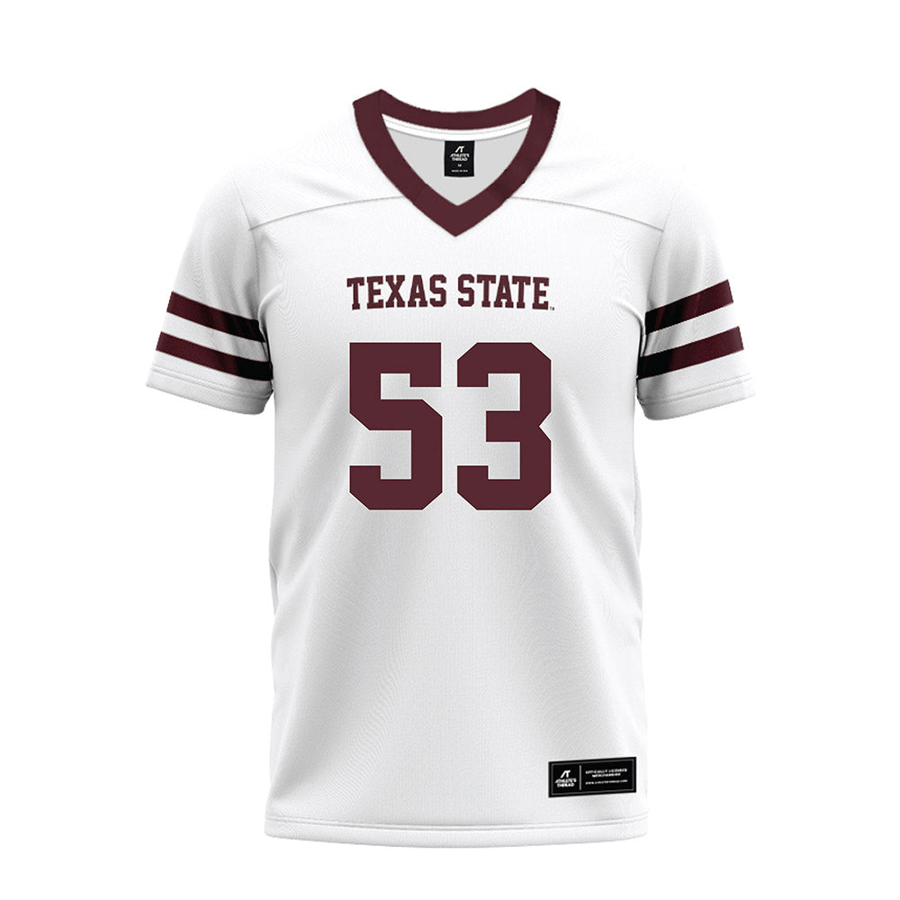 Texas State - NCAA Football : Cam Schultz - Premium Football Jersey-0
