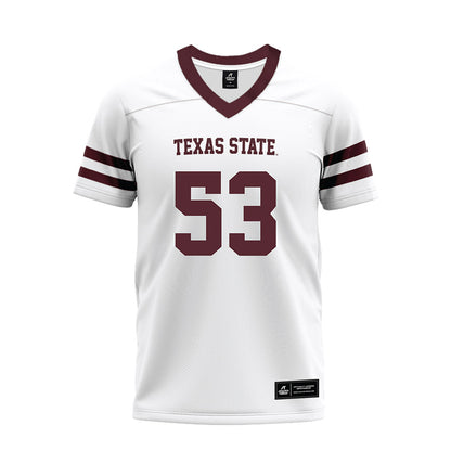 Texas State - NCAA Football : Cam Schultz - Premium Football Jersey-0
