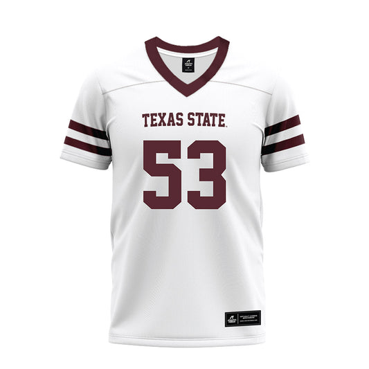 Texas State - NCAA Football : Cam Schultz - Premium Football Jersey-0