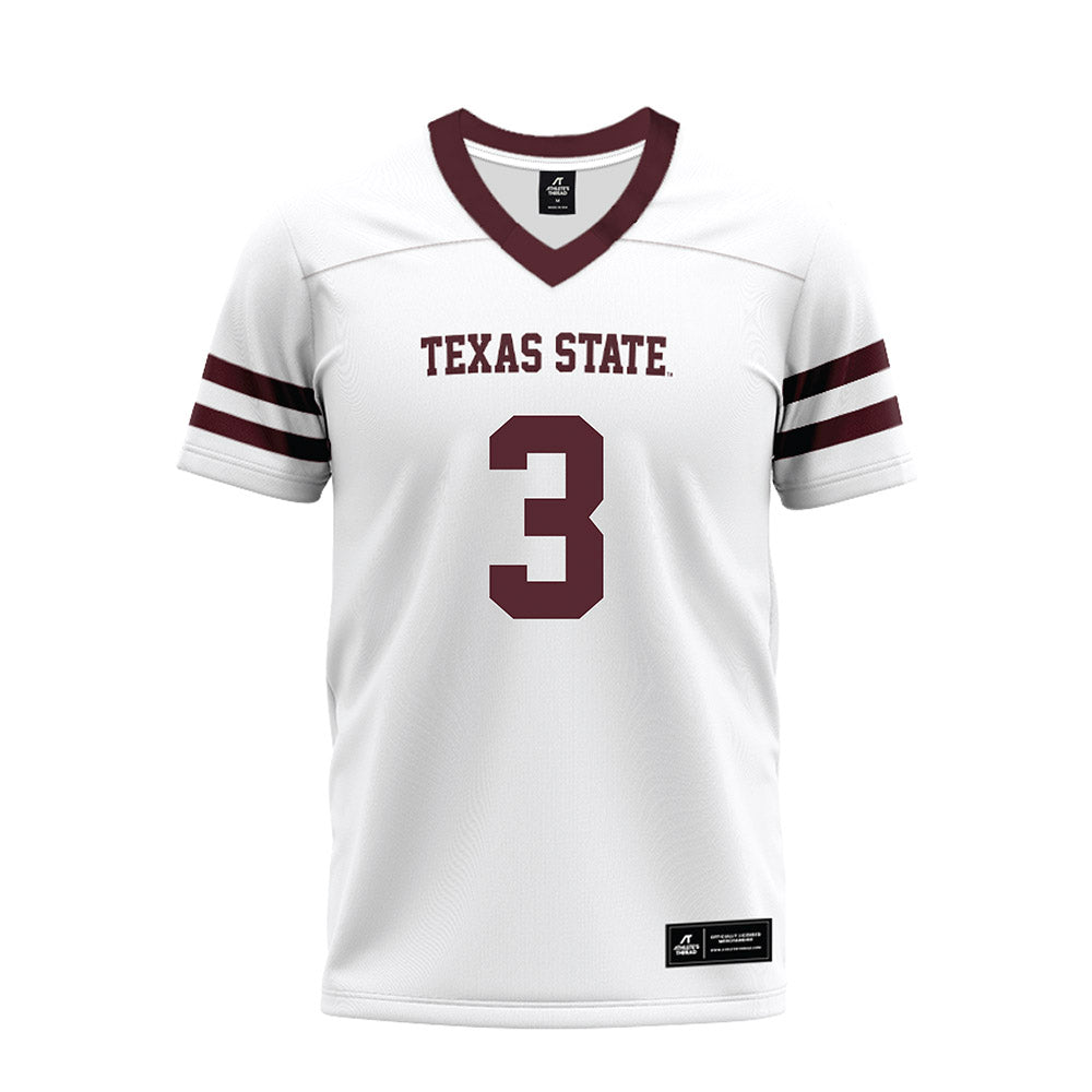 Texas State - NCAA Football : Michael Boudoin III - Premium Football Jersey-0