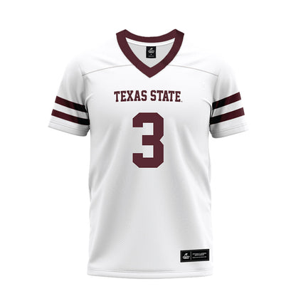Texas State - NCAA Football : Michael Boudoin III - Premium Football Jersey-0