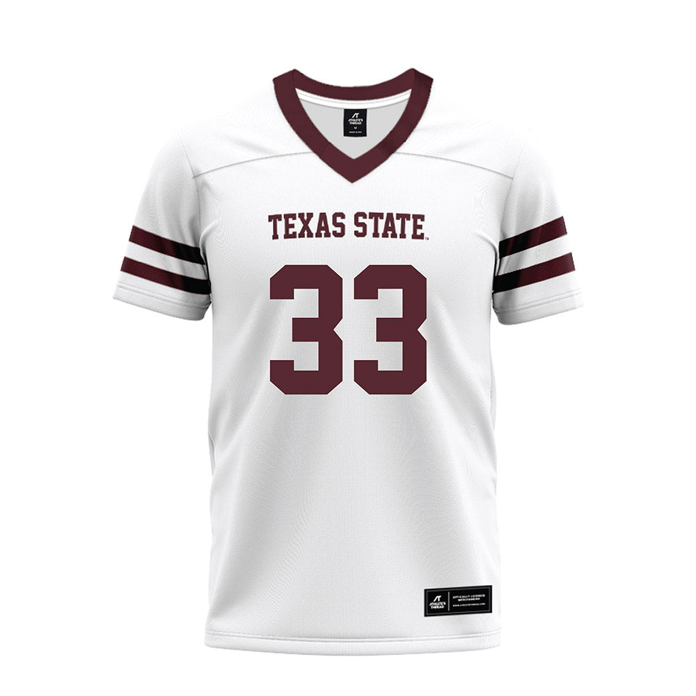 Texas State - NCAA Football : Blake Isbell - Premium Football Jersey-0