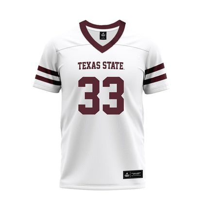Texas State - NCAA Football : Blake Isbell - Premium Football Jersey-0