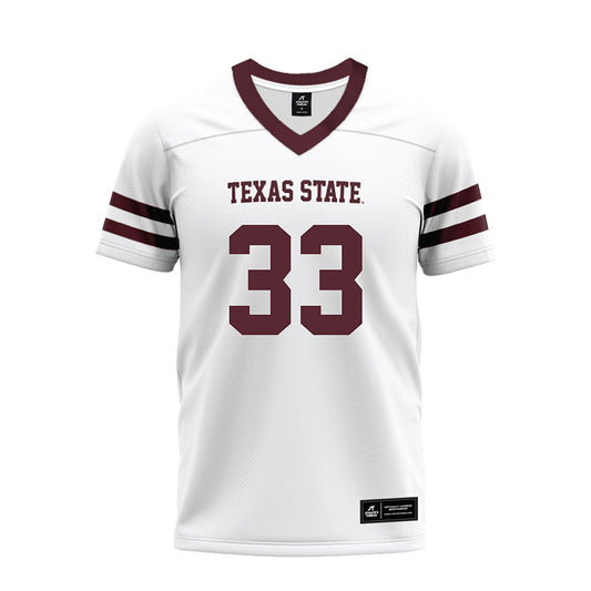 Texas State - NCAA Football : Blake Isbell - Premium Football Jersey-0