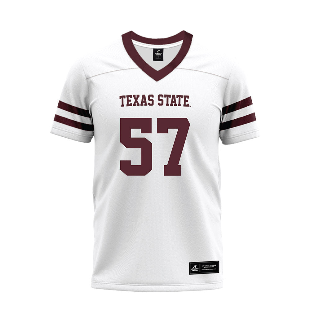 Texas State - NCAA Football : Ian Langford - Premium Football Jersey-0