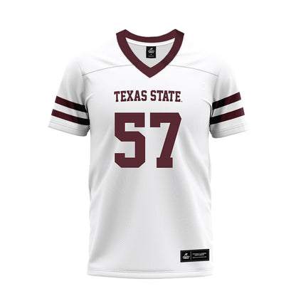 Texas State - NCAA Football : Ian Langford - Premium Football Jersey-0