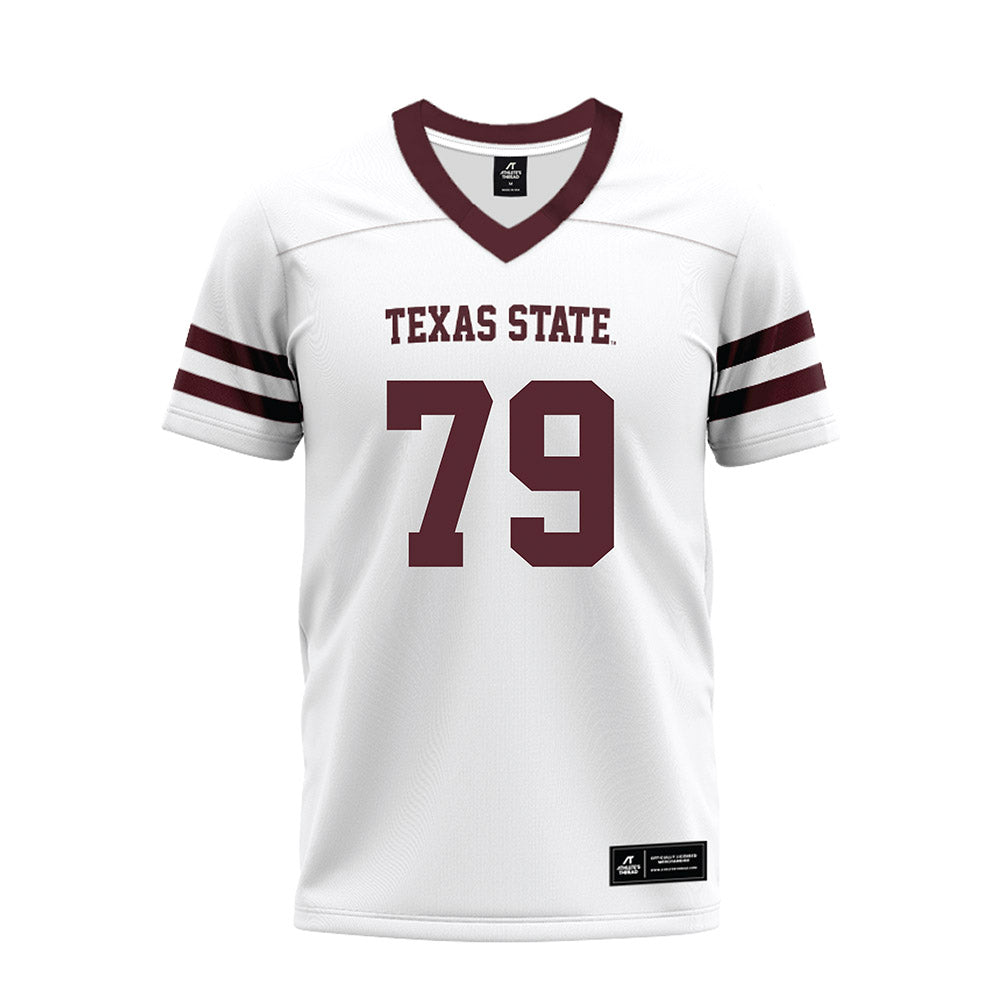 Texas State - NCAA Football : Alan Grimme - Premium Football Jersey-0