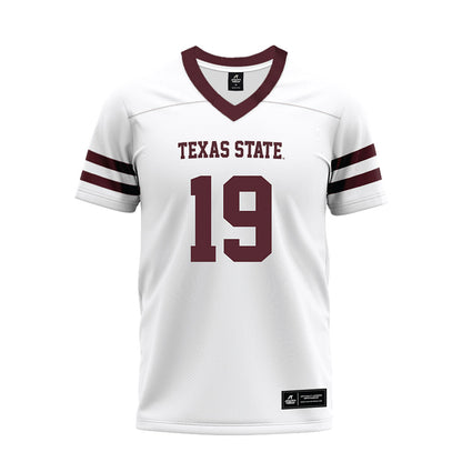 Texas State - NCAA Football : Nathaniel Yarnell - Premium Football Jersey-0