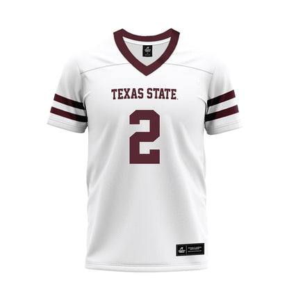 Texas State - NCAA Football : Kylen Evans - Premium Football Jersey-0