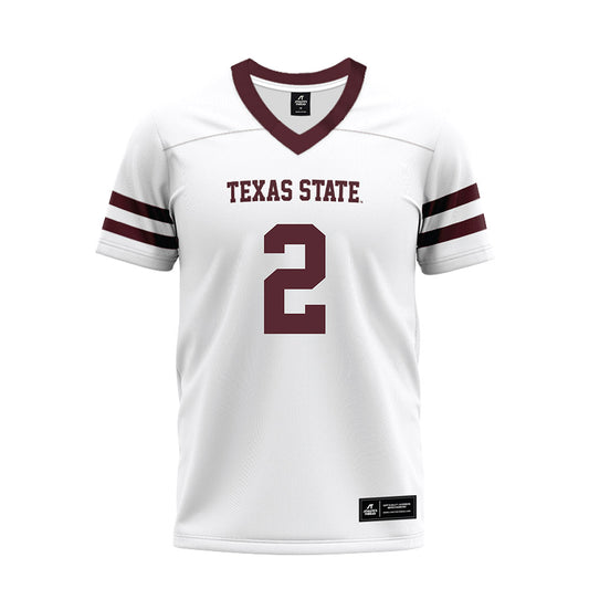 Texas State - NCAA Football : Kylen Evans - Premium Football Jersey-0