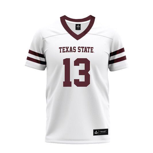 Texas State - NCAA Football : Holden Geriner - Premium Football Jersey-0