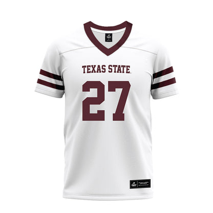 Texas State - NCAA Football : Cordarian Powell - Premium Football Jersey-0
