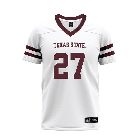 Texas State - NCAA Football : Cordarian Powell - Premium Football Jersey-0