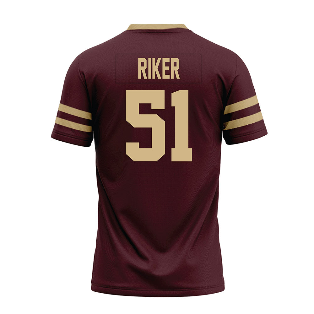 Texas State - NCAA Football : Brock Riker - Premium Football Jersey-1