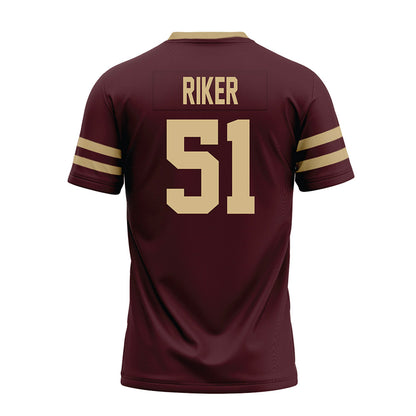 Texas State - NCAA Football : Brock Riker - Premium Football Jersey-1