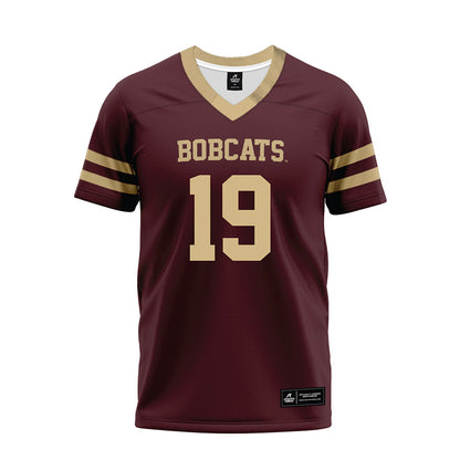 Texas State - NCAA Football : Nathaniel Yarnell - Premium Football Jersey-0
