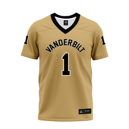 Vanderbilt - NCAA Football : Trent Hudson - Premium Football Jersey-0