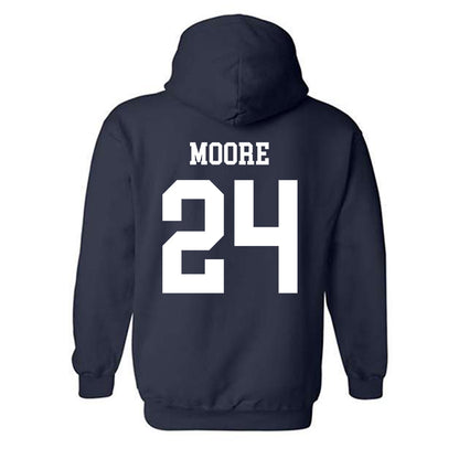 Oral Roberts - NCAA Men's Basketball : Josiah Moore - Classic Shersey Hooded Sweatshirt-1