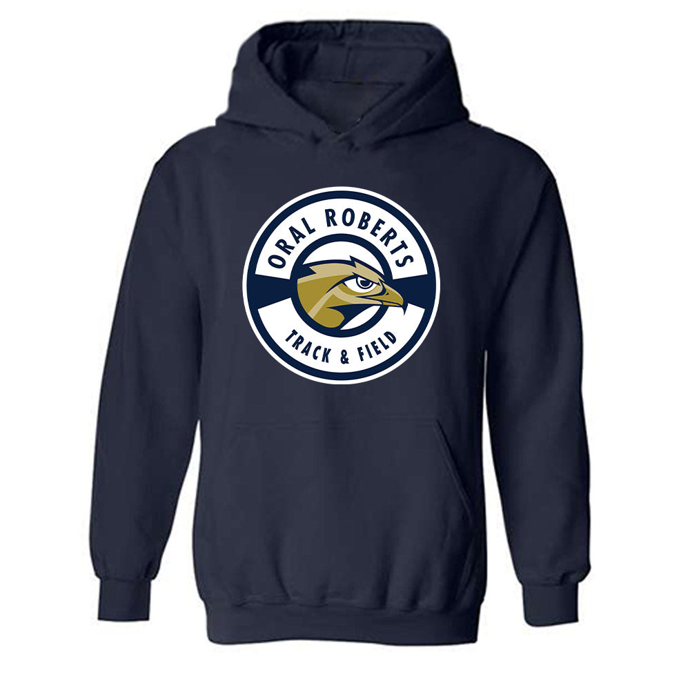 Oral Roberts - NCAA Men's Track & Field : Riley Brown - Classic Shersey Hooded Sweatshirt-0