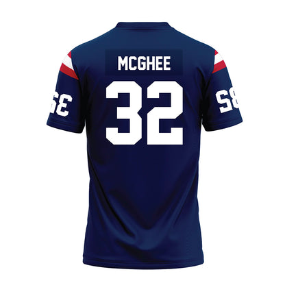 FAU - NCAA Football : Damarius McGhee - Blue Premium Football Jersey-1