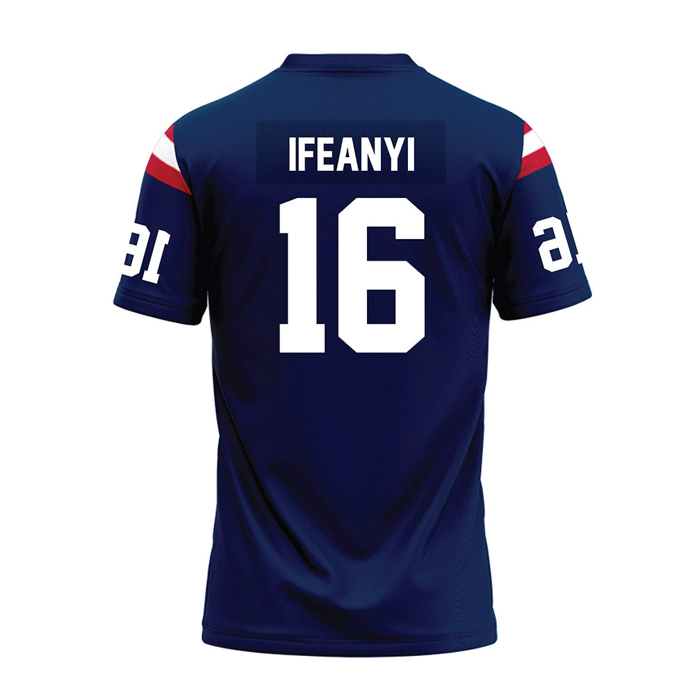 FAU - NCAA Football : Chisom Ifeanyi - Blue Premium Football Jersey