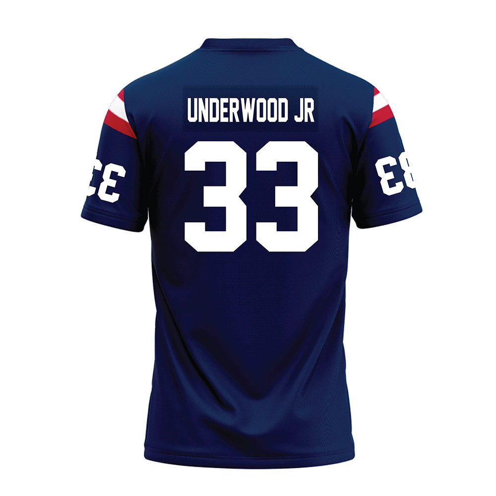 FAU - NCAA Football : Tremonte Underwood Jr - Blue Premium Football Jersey-1