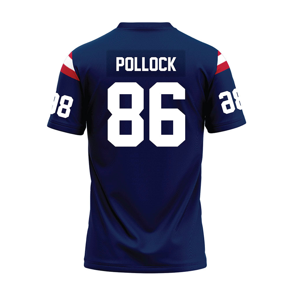 FAU - NCAA Football : Owen Pollock - Blue Premium Football Jersey-1