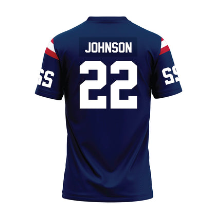 FAU - NCAA Football : Lawrence Johnson - Blue Premium Football Jersey