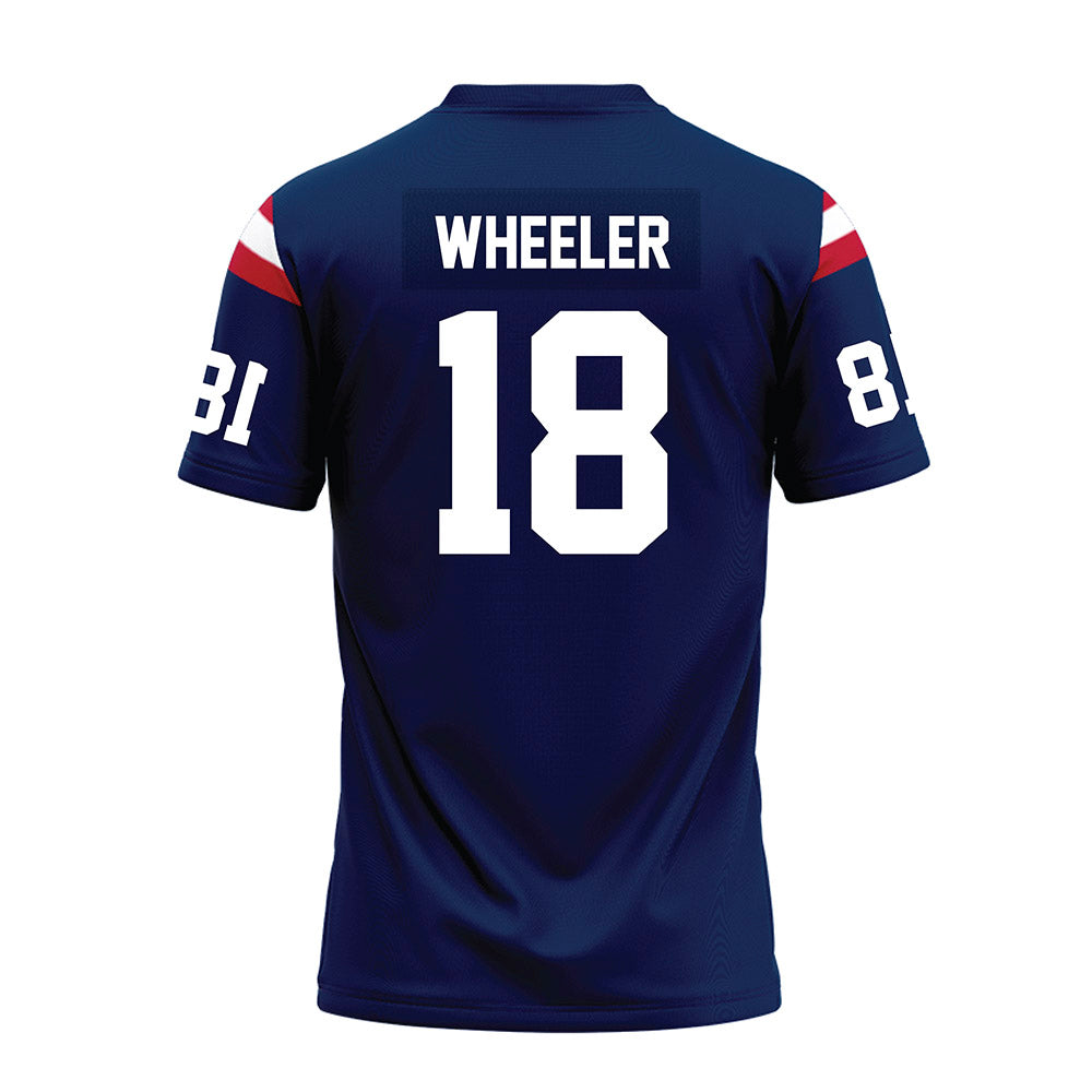FAU - NCAA Football : Jaden Wheeler - Blue Premium Football Jersey