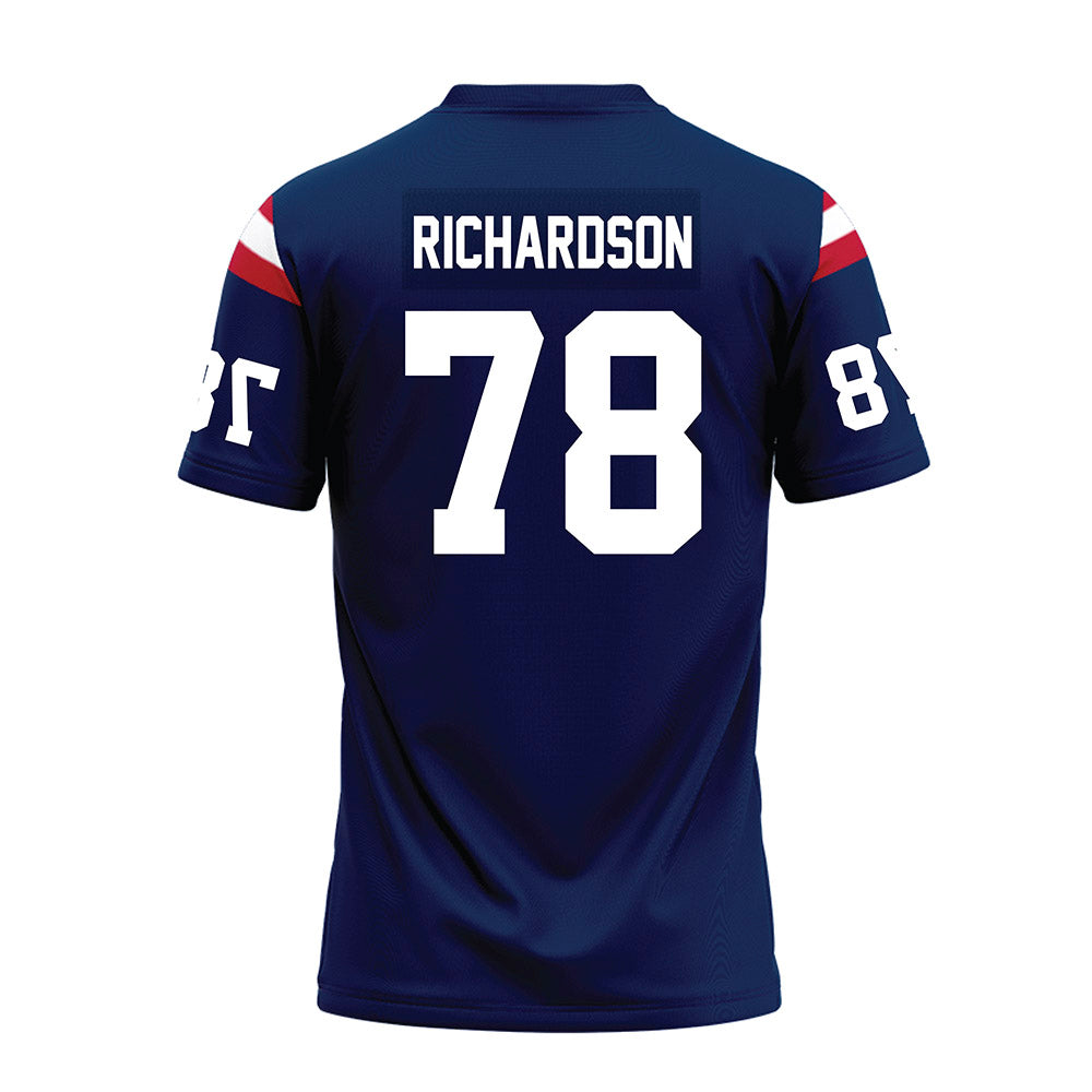 FAU - NCAA Football : Daughtry Richardson - Blue Premium Football Jersey-1