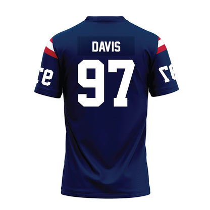 FAU - NCAA Football : Devonta Davis - Blue Premium Football Jersey