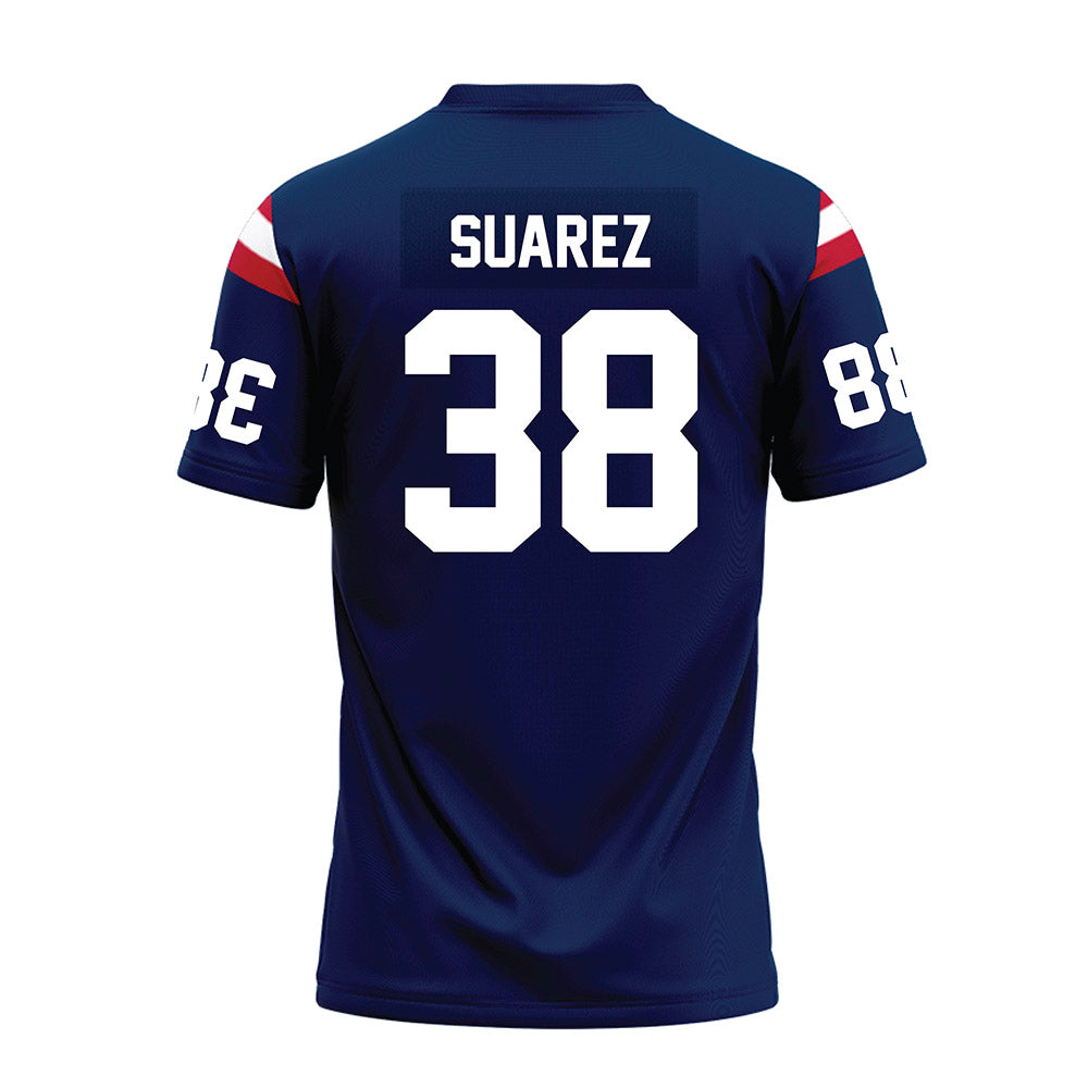 FAU - NCAA Football : Morgan Suarez - Blue Premium Football Jersey