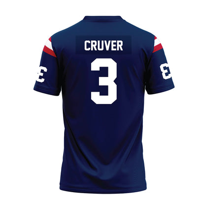 FAU - NCAA Football : Carson Cruver - Blue Premium Football Jersey