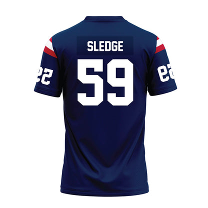 FAU - NCAA Football : Thomas Sledge - Blue Premium Football Jersey