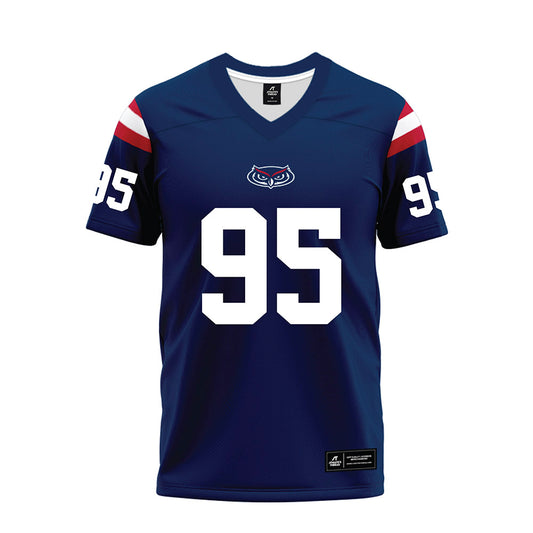 FAU - NCAA Football : Nimari Brantley - Blue Premium Football Jersey-0