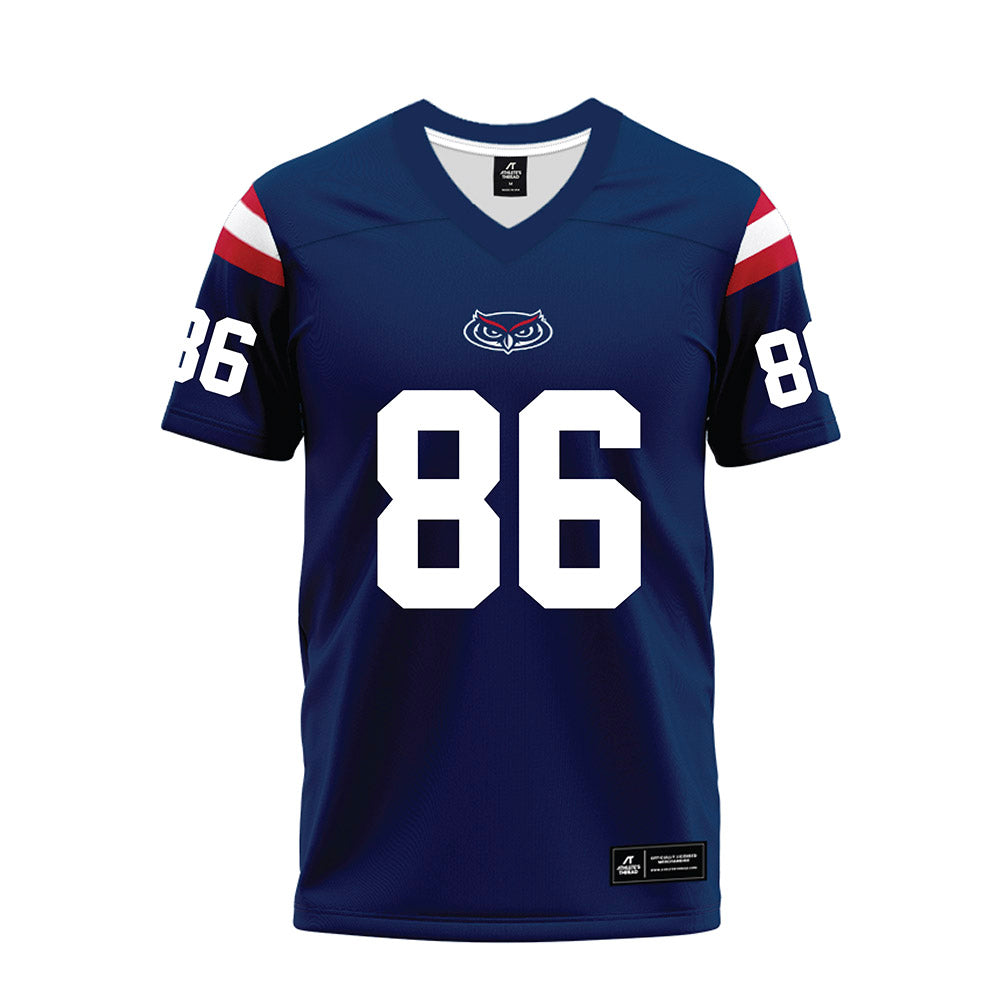 FAU - NCAA Football : Owen Pollock - Blue Premium Football Jersey-0