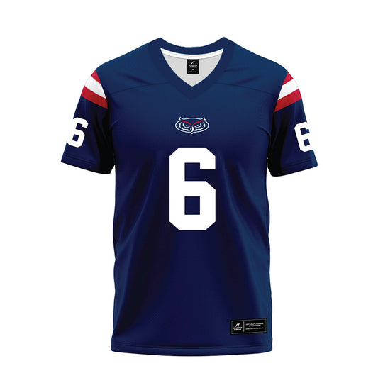 FAU - NCAA Football : Leon Hart Jr - Blue Premium Football Jersey-0