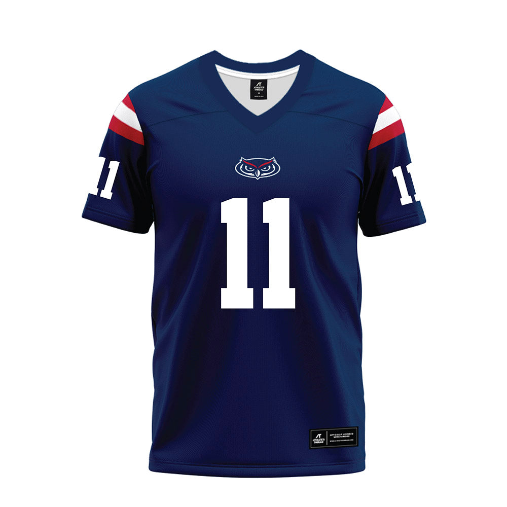 FAU - NCAA Football : Kahzir Brown - Blue Premium Football Jersey