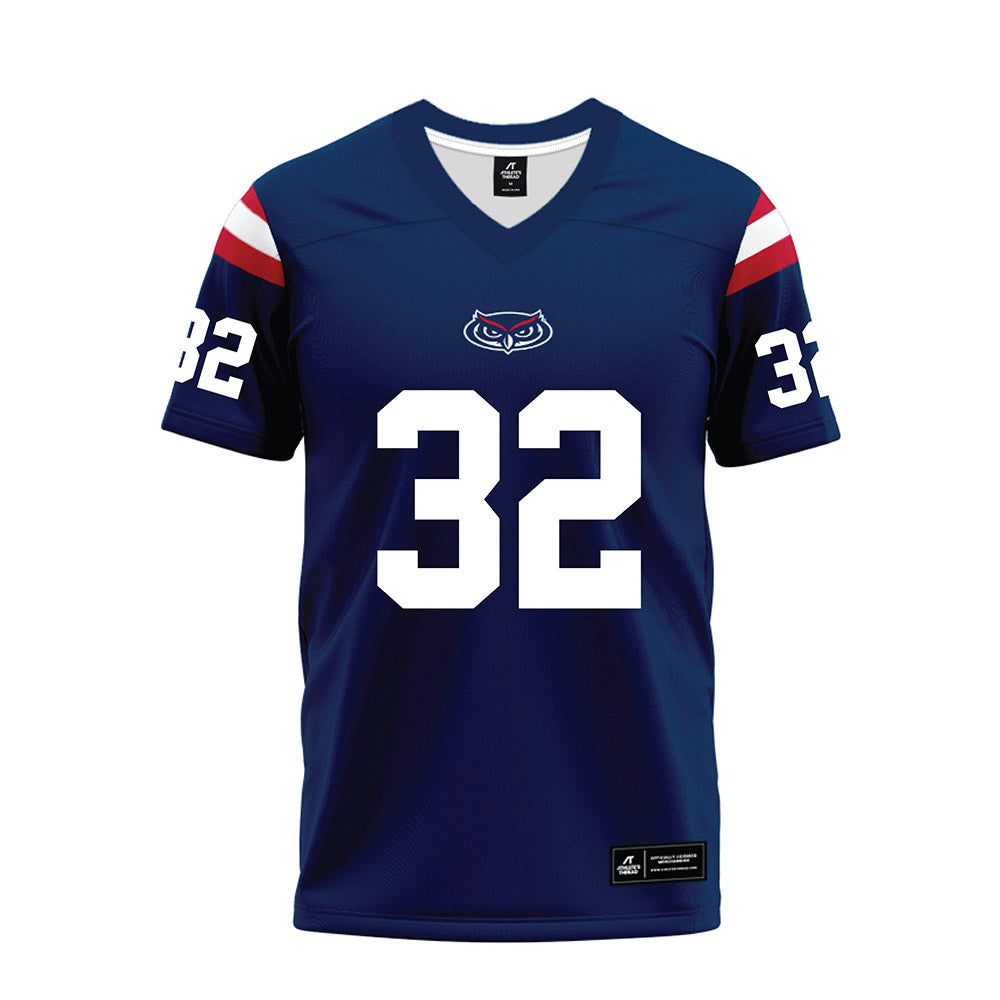 FAU - NCAA Football : Damarius McGhee - Blue Premium Football Jersey-0