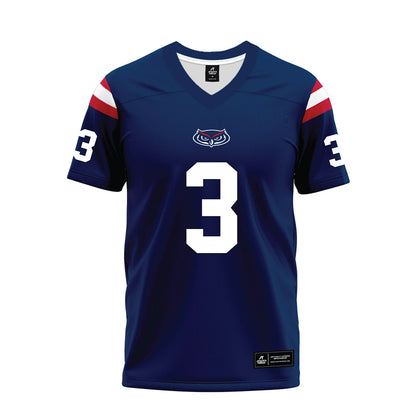 FAU - NCAA Football : Carson Cruver - Blue Premium Football Jersey