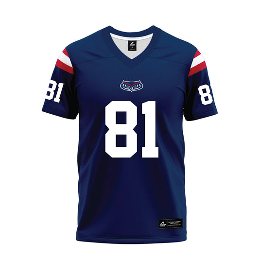 FAU - NCAA Football : Brock Kuhl - Blue Premium Football Jersey-0