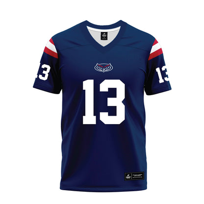 FAU - NCAA Football : Earl Miller - Blue Premium Football Jersey-0